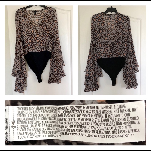 SOLD/Leopard Print Body Suit - Picture 6 of 7